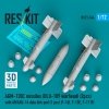 RESKIT RS72-0544 AGM-130C missiles (BLU-109 warhead) (2 pcs) with AN/AXQ-14 data link pod (1 pcs) (3D Printed) 1/72